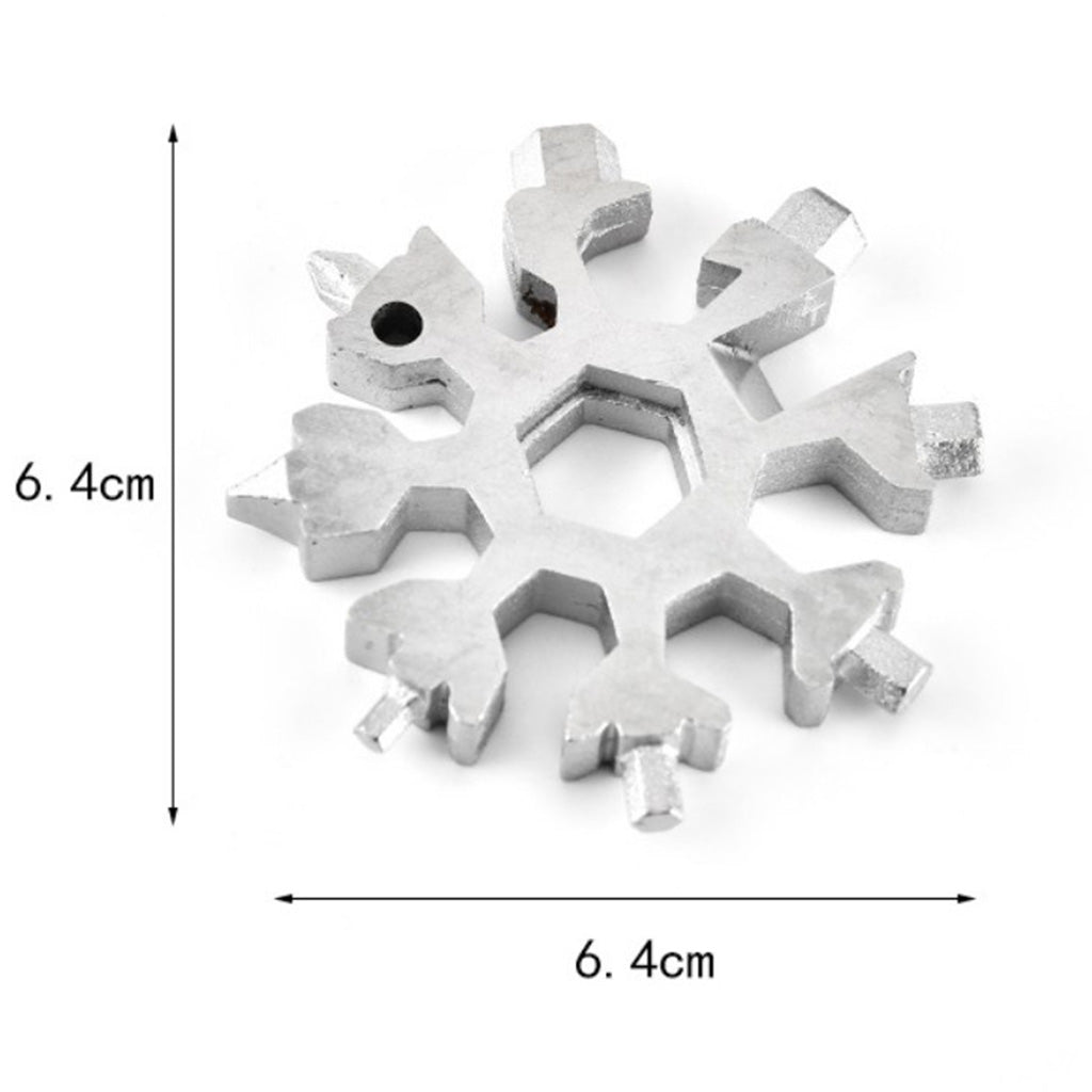 Clé d'Urgence en Acier Inoxydable - Multifonction (18 en 1)