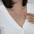 Collier en Argent 925 avec Pendentif Rose et Lettre d'Amour - LoveLetter