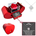 Collier en Argent 925 avec Pendentif Rose et Lettre d'Amour - LoveLetter
