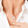 Collier en Argent 925 avec Pendentif Rose et Lettre d'Amour - LoveLetter