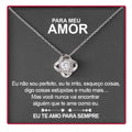 Collier en Argent 925 avec Pendentif Rose et Lettre d'Amour - LoveLetter