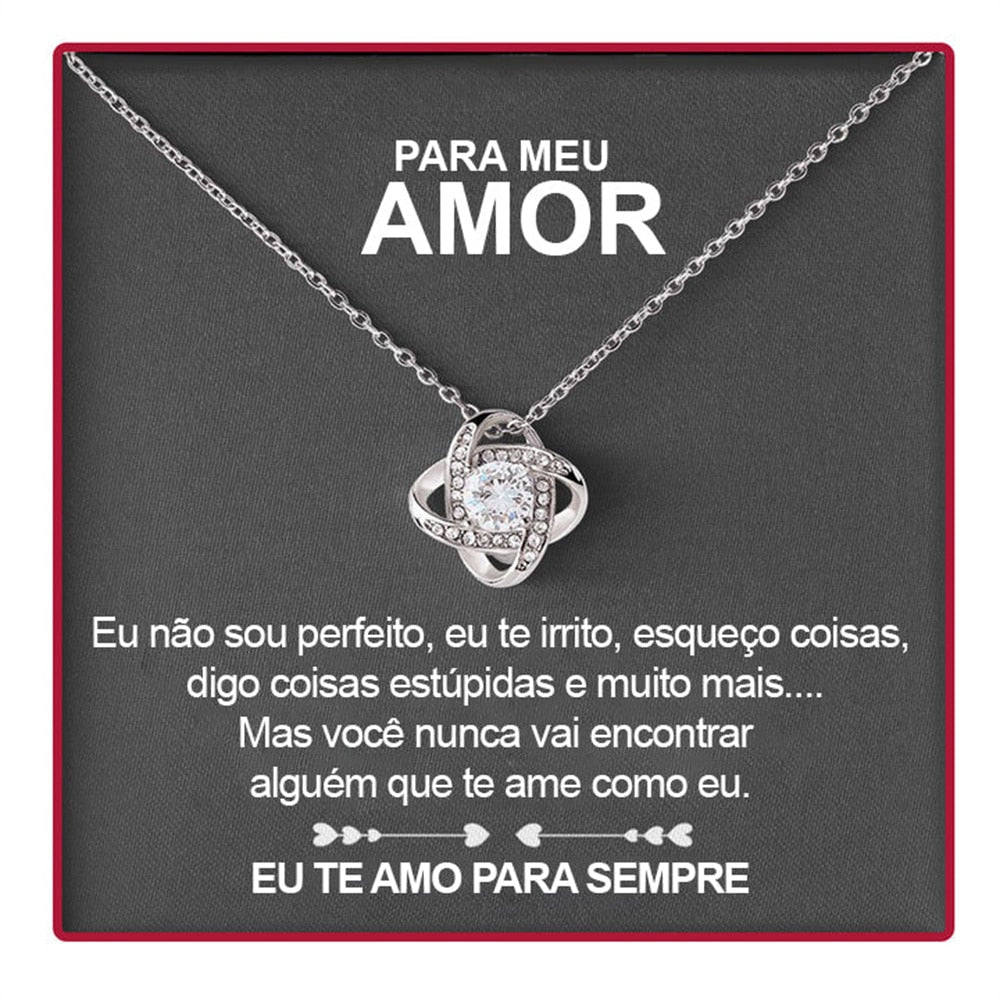 Collier en Argent 925 avec Pendentif Rose et Lettre d'Amour - LoveLetter