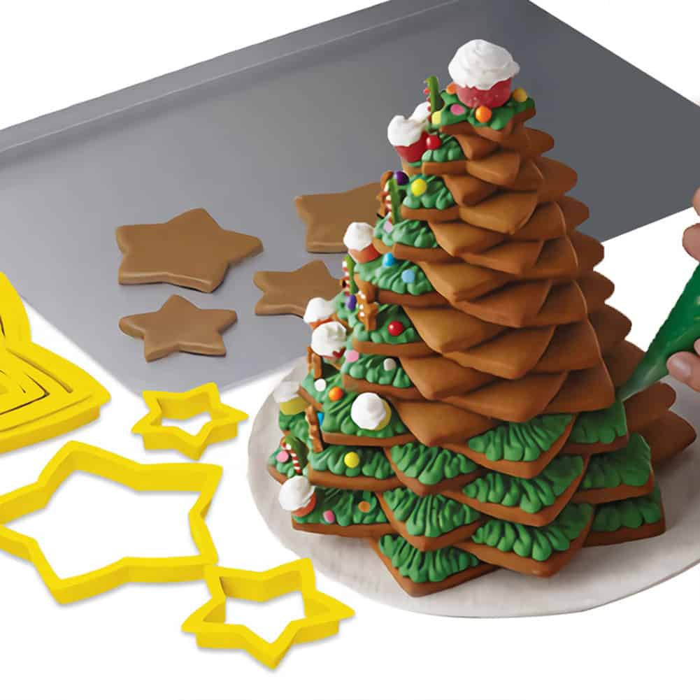 Ensemble Moules Sapin de Noël 3D - 6 Pièces