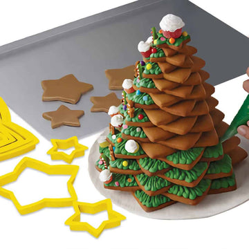 Ensemble Moules Sapin de Noël 3D - 6 Pièces