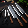 Set de Couteaux en Acier Carbone Forgé - 6 Pièces