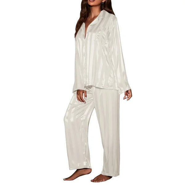 Ensemble de Pyjama Long en Soie pour Femme - Starlight