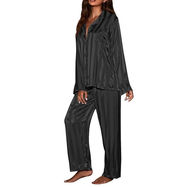 Ensemble de Pyjama Long en Soie pour Femme - Starlight