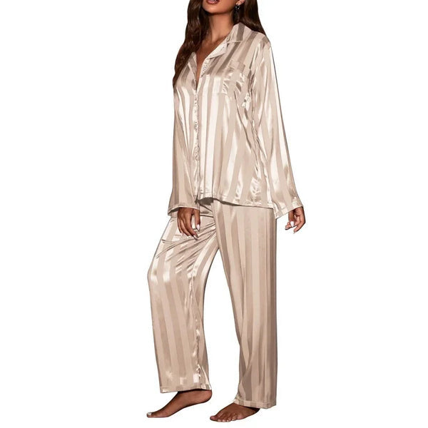 Ensemble de Pyjama Long en Soie pour Femme - Starlight