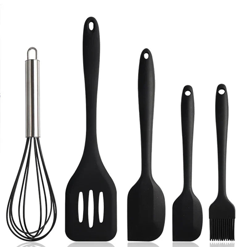 Ensemble Complet d’Ustensiles de Cuisine en Silicone