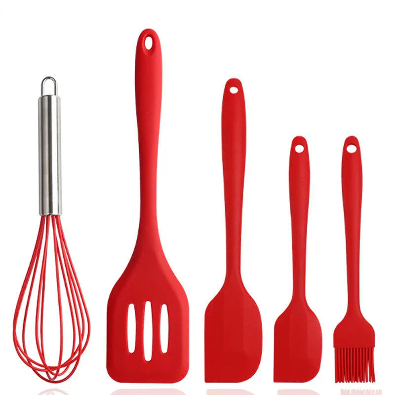 Ensemble Complet d’Ustensiles de Cuisine en Silicone