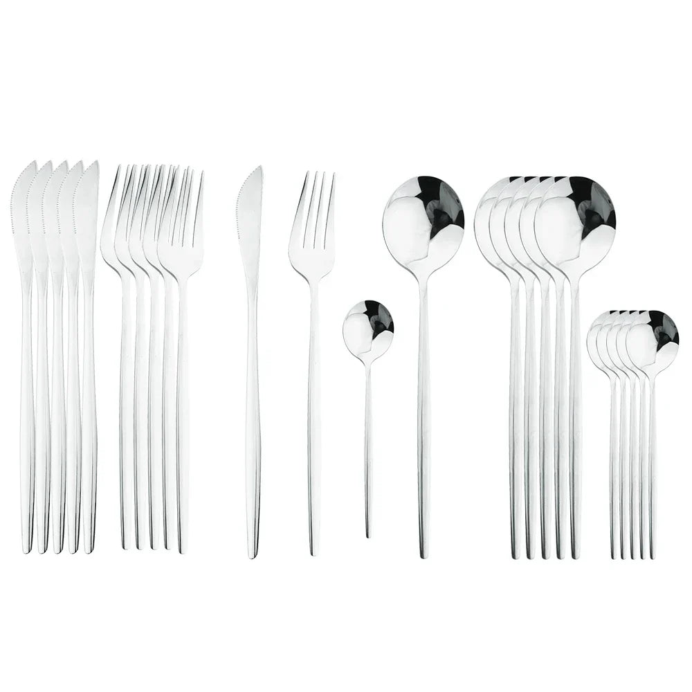 Ensemble de Couverts en Acier Inoxydable