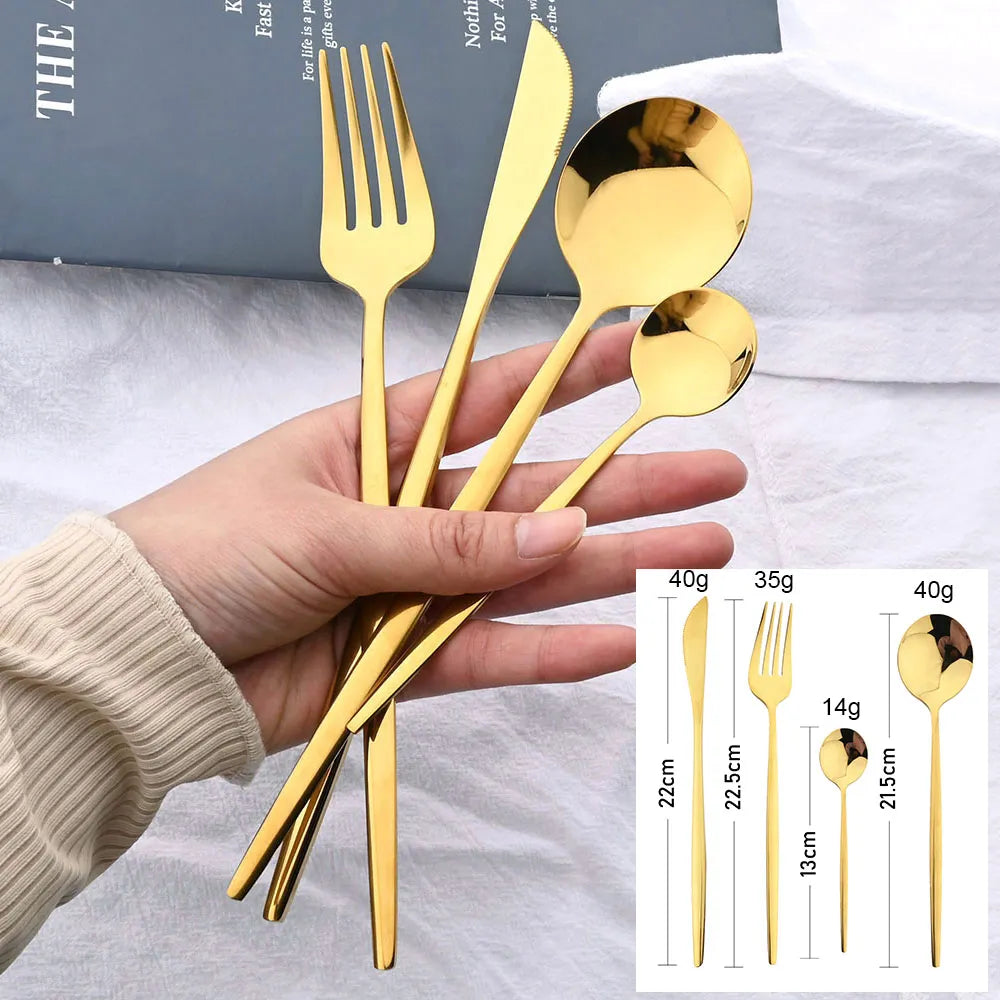 Ensemble de Couverts en Acier Inoxydable