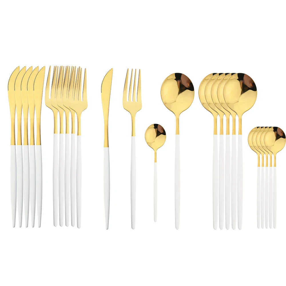 Ensemble de Couverts en Acier Inoxydable
