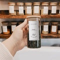 Ensemble de Pots à Épices avec Couvercle en Bambou