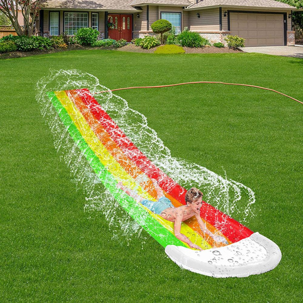 Toboggan Aquatique Ludique avec Jets d'Eau
