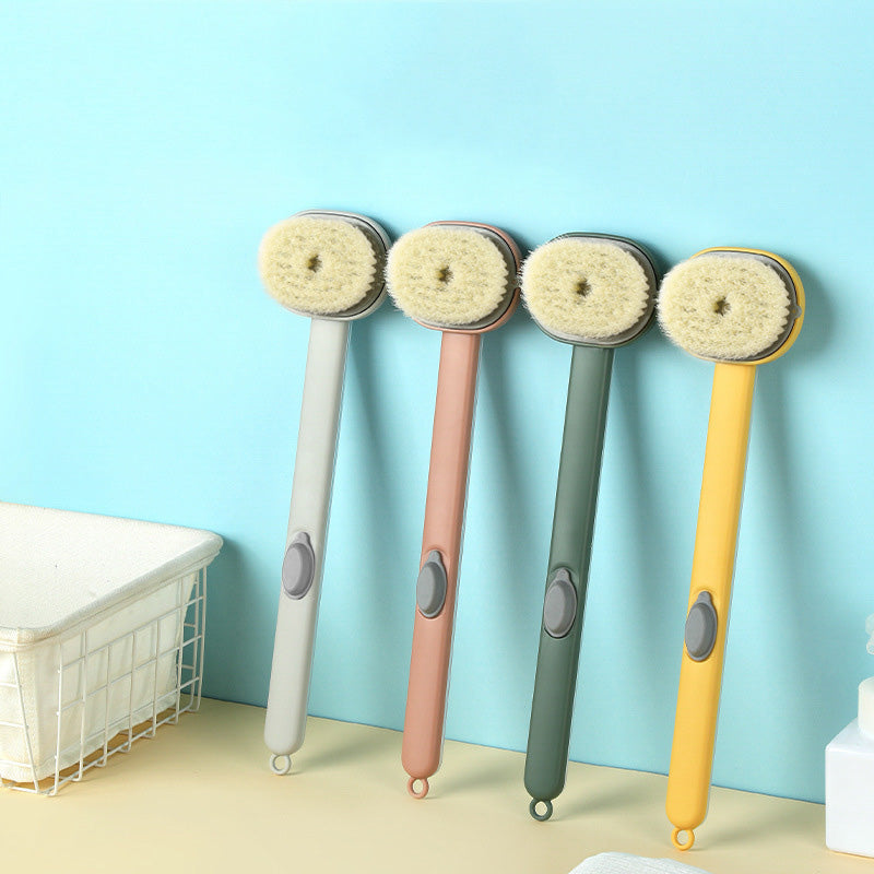 Brosse de Bain Ergonomique avec Long Manche et Réservoir