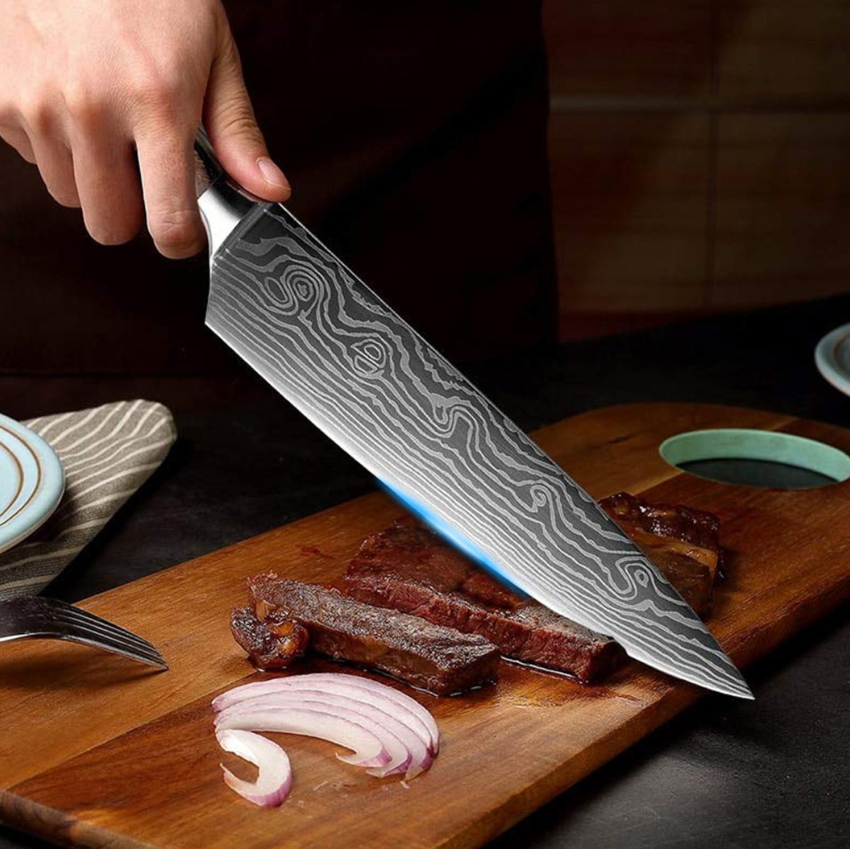 Couteau de Chef Forgé en Acier Haute Qualité