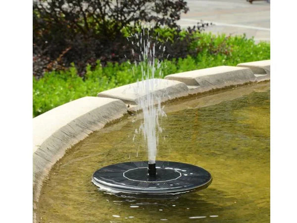 Fontaine pour Oiseaux avec Panneau Solaire - Décoration de Jardin