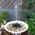 Fontaine pour Oiseaux avec Panneau Solaire - Décoration de Jardin