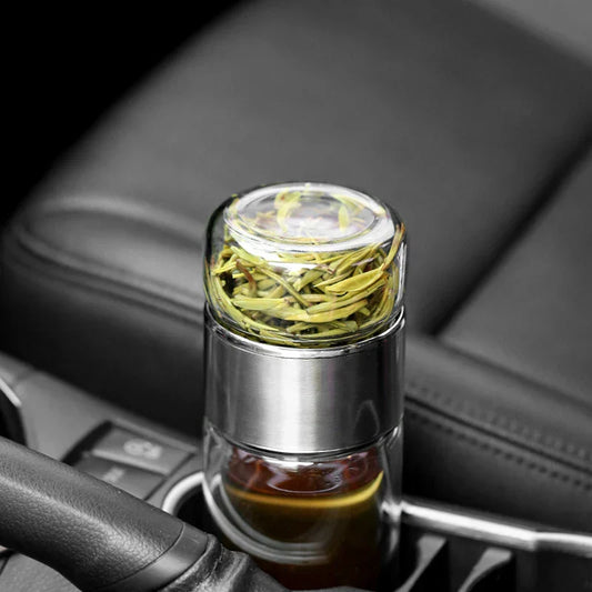 Garrafa para Chá de Vidro com Infusor - EcoTea
