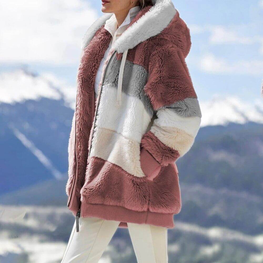Veste Manteau en Fourrure Femme