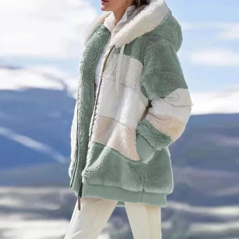 Veste Manteau en Fourrure Femme