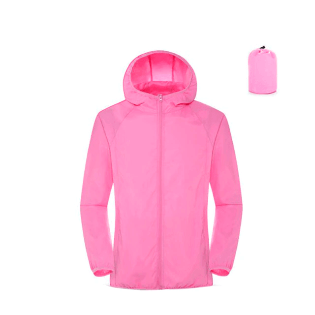 Veste Coupe-Vent Imperméable Femme Homme Ultra Légère