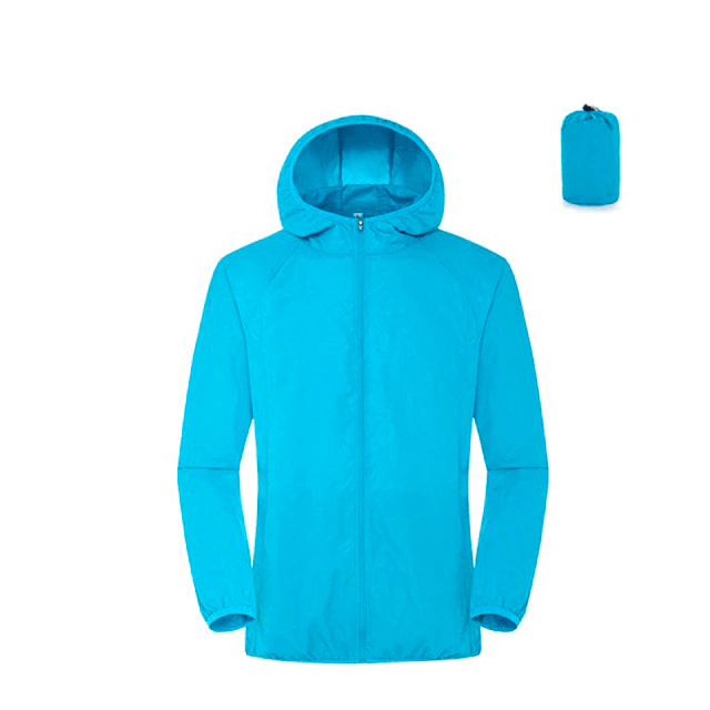 Veste Coupe-Vent Imperméable Femme Homme Ultra Légère