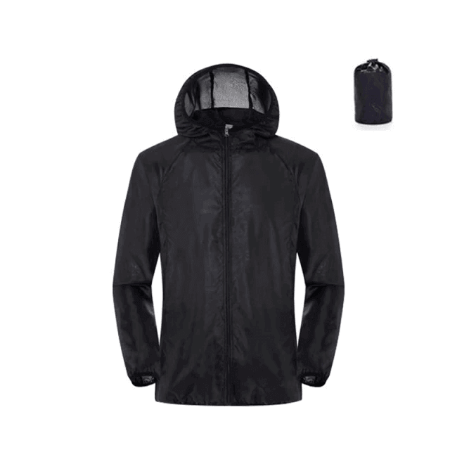 Veste Coupe-Vent Imperméable Femme Homme Ultra Légère