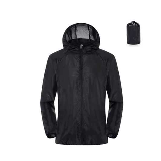 Veste Coupe-Vent Imperméable Femme Homme Ultra Légère