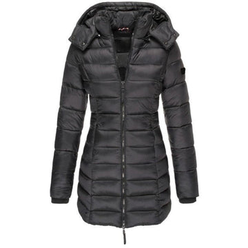 Doudoune Longue à Capuche pour Femme - WinterGlam