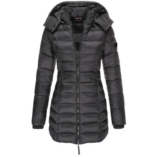 Doudoune Longue à Capuche pour Femme - WinterGlam