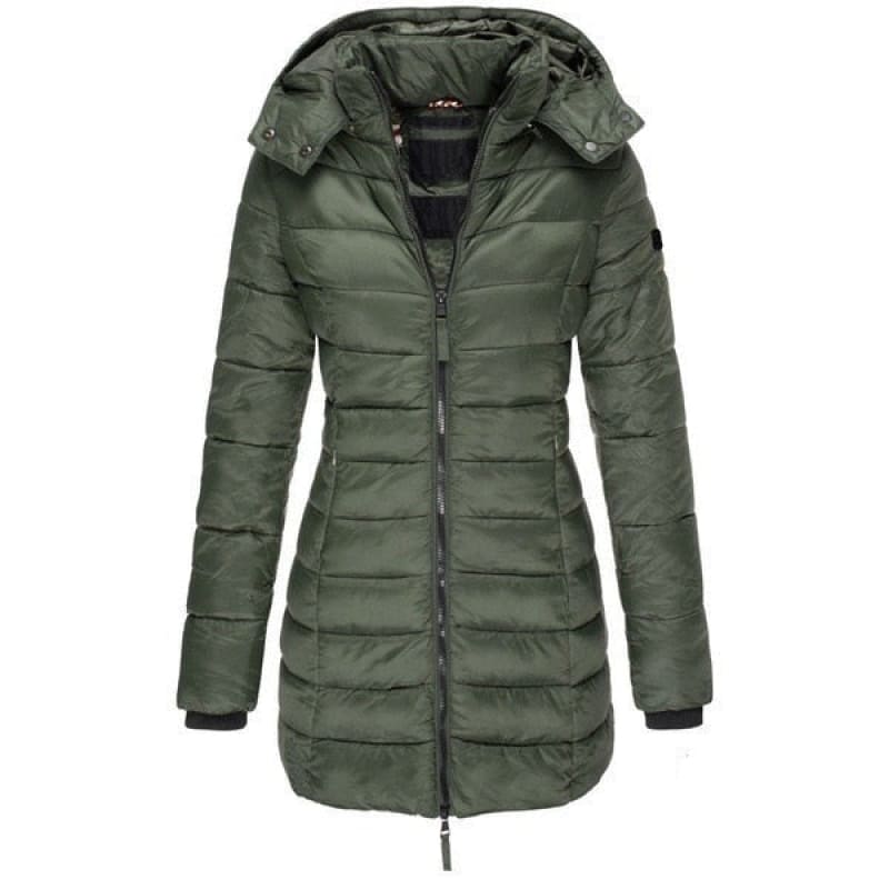 Doudoune Longue à Capuche pour Femme - WinterGlam