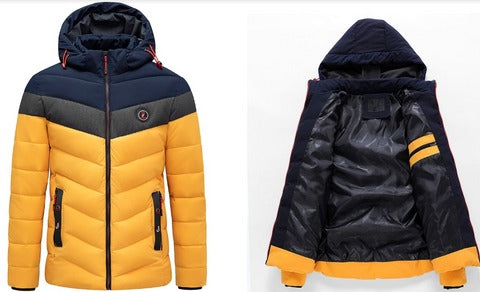 Veste Homme Thermique en Coton à Capuche - ArcticGuard