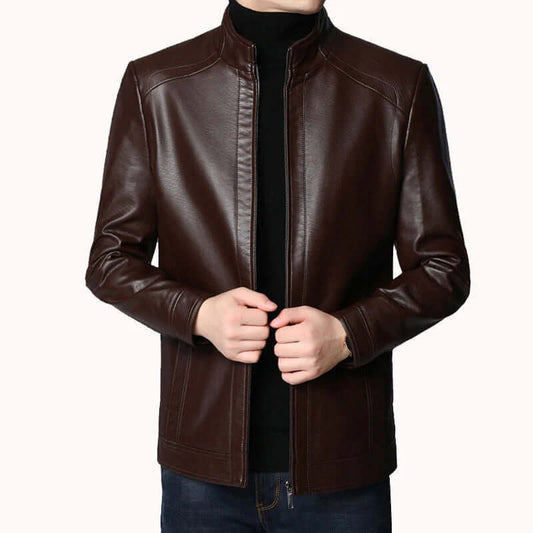 Veste Homme en Cuir Michigan Élégante