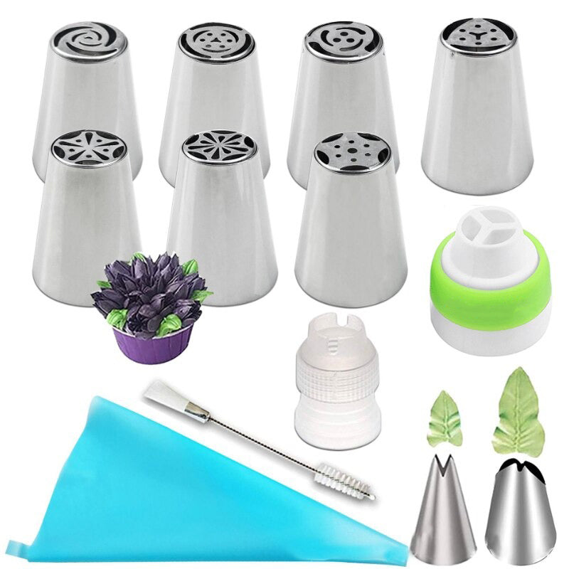 Kit Douilles de Pâtisserie Formes de Fleurs