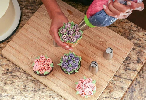 Kit Douilles de Pâtisserie Formes de Fleurs