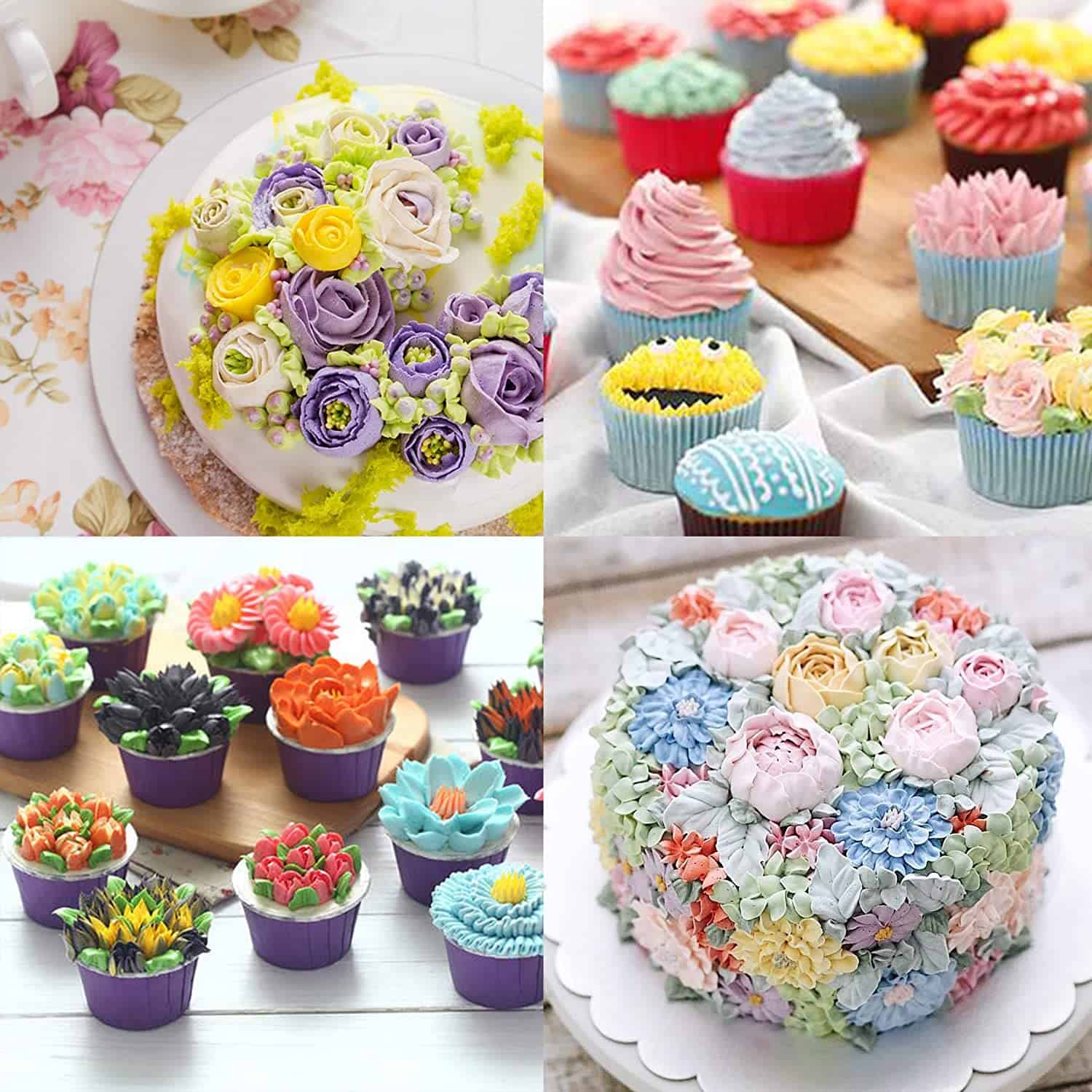 Kit Douilles de Pâtisserie Formes de Fleurs