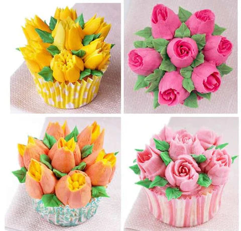 Kit Douilles de Pâtisserie Formes de Fleurs