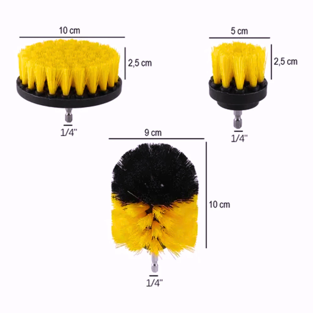 Kit de Brosses de Nettoyage pour Visseuse et Perceuse