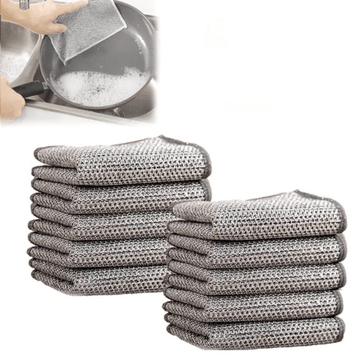 Kit de chiffons et éponges multifonctions pour le nettoyage - MaisonClair