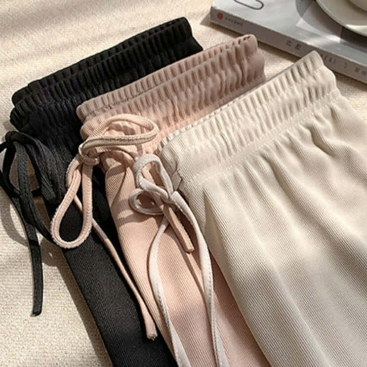 Kit de 3 Pantalons Sutileza en Soie Glacée - Nouvelle Tendance Mode Printemps-Été