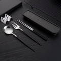 Kit de couverts portable 3 pièces en acier inoxydable