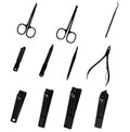 Kit de Manucure Homme Professionnel en Acier Inoxydable