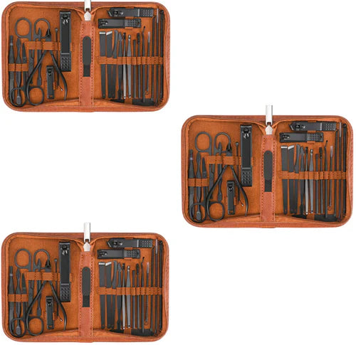 Kit de Manucure Homme Professionnel en Acier Inoxydable