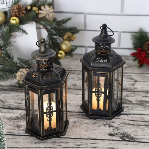 Lanterne Décorative Vintage à Bougies pour Jardin - GardenGlow