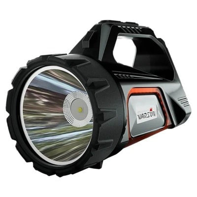 Lampe Torche Rechargeable à Énergie Solaire avec Batterie Externe Intégrée