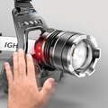 Lampe Frontale Zoom Ultra Puissante - Rechargeable USB