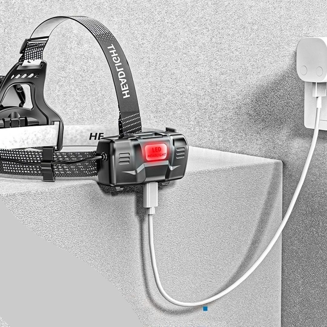 Lampe Frontale Zoom Ultra Puissante - Rechargeable USB