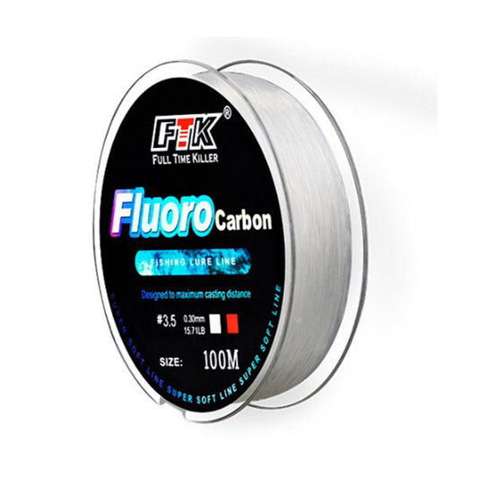 Fil de Pêche Premium Invisible Fluorocarbone 100 Mètres
